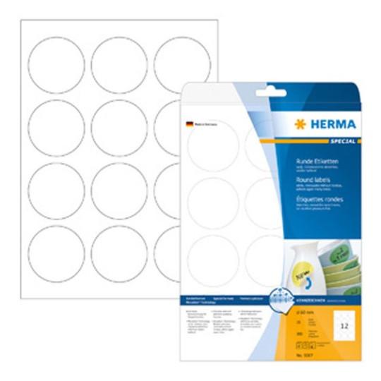 Irtoava tarra pyöreä 60mm Herma 5067 Movables