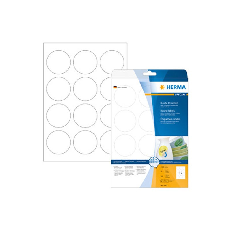 Irtoava tarra pyöreä 60mm Herma 5067 Movables