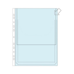 Paljekansiotasku 180my PVC Läpällä /10kpl