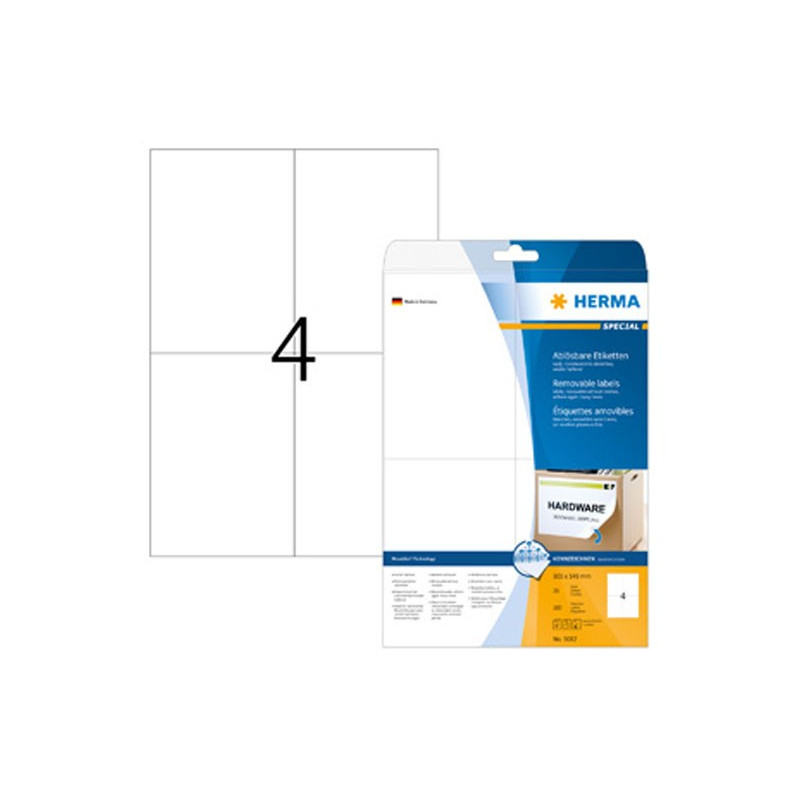 Irtoava tarra 105x148mm /100kpl Herma 5082 Movables