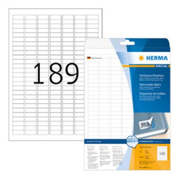 Irtoava tarra 25,4x10mm /4725kpl Herma 10001 Movables