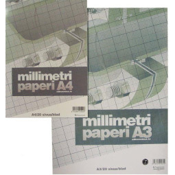 millimetrilehtiö a3/20 oranssi 10321