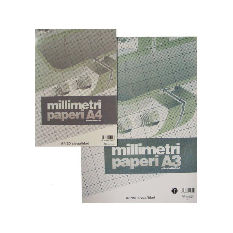 millimetrilehtiö a3/20 oranssi 10321