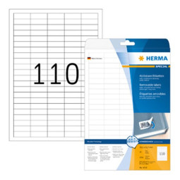 Irtoava tarra 38,1x12,7mm /2750kpl Herma 4210 Movables