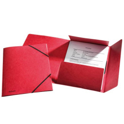 Esselte kulmalukkokansio A4 läpillä punainen