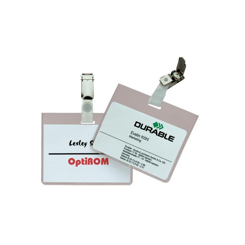 Nimikorttikotelo 90x60mm Durable 8003 /25kpl (pkt)