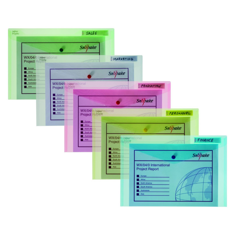 Nepparitasku Snopake Polyfile A4 punainen