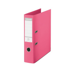 Mappi 750 Vaaleanpunainen Esselte No1 Power - laadukas, leveä kansio