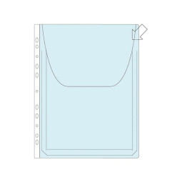 Paljekansiotasku A4+ 180my PVC Läpällä /50kpl