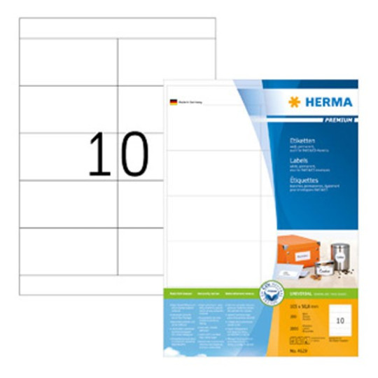 Herma 4629 tarra 105x50,8 mm 10-jak.