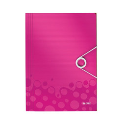 Läppäkansio Leitz WOW A4 PP Pinkki