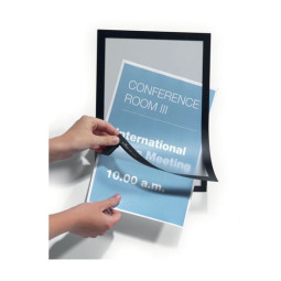 Tarra/magneettitasku A4 Musta /2kpl Duraframe