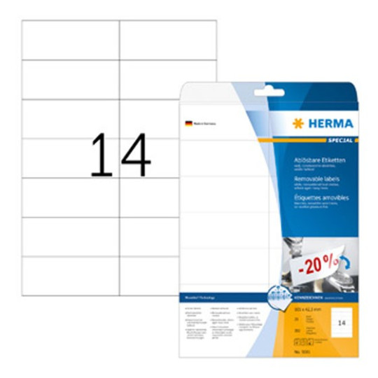 Irtoava tarra 105x42,3mm /350kpl Herma 5081 Movables