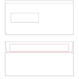 Kirjekuori E65 30x90 Ikkuna /1000kpl (ltk)