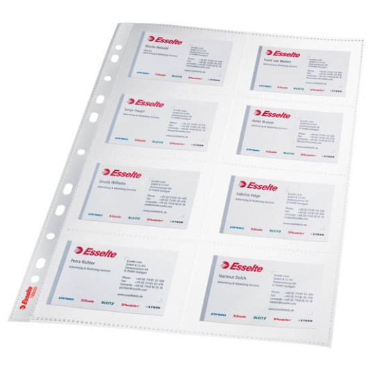 Kansiotasku käyntikorteille /10kpl Esselte