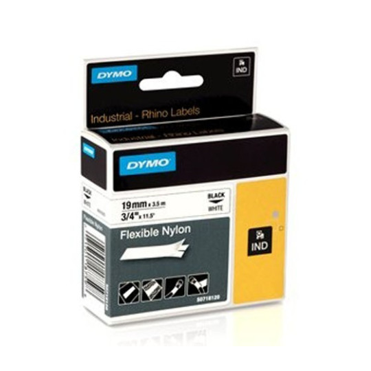 Dymo RP 19mm Nylon musta/valkoinen 18489