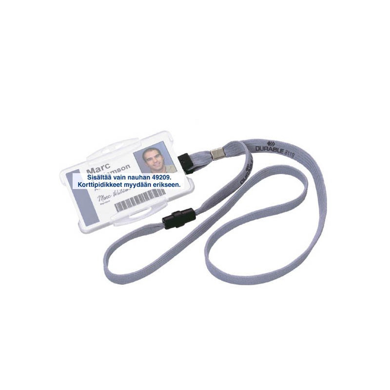 Durable 8119 Turvakaulanauha Harmaa /10kpl