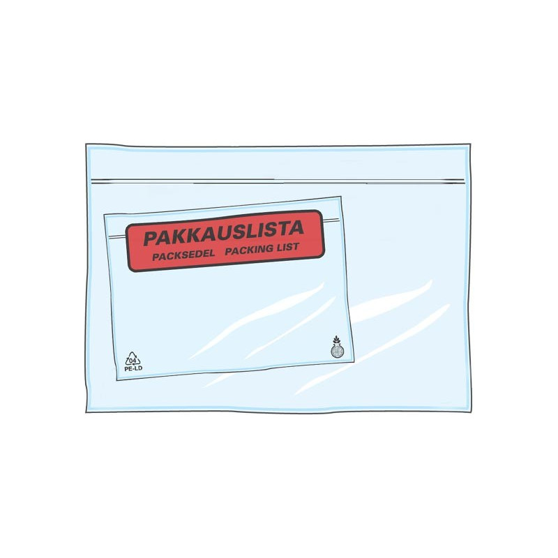 Lähetyslistatasku C6 painatuksella /1000kpl