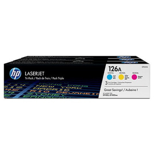 HP 126A HV Tripack C/M/Y 3x1K (CF341A)