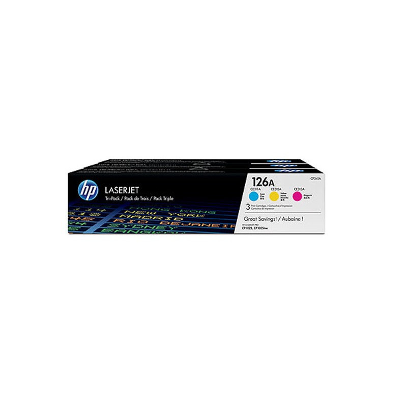 HP 126A HV Tripack C/M/Y 3x1K (CF341A)