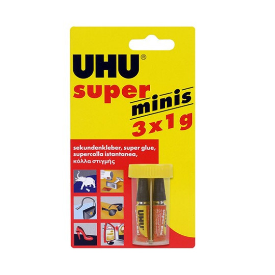 UHU Super minis 3x1G Pikaliima
