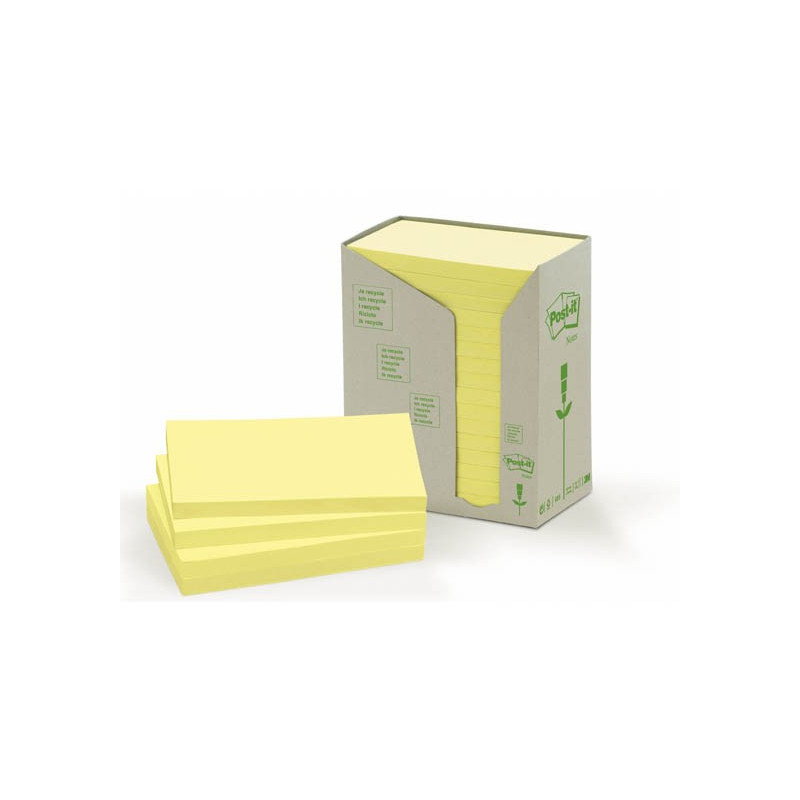 Viestilappu EKO 76x127mm Keltainen Post-It /16 nidettä